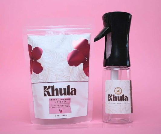 Ayurvedic Strengthening Hair Tea with Hair Mist Spray Bottle Combo